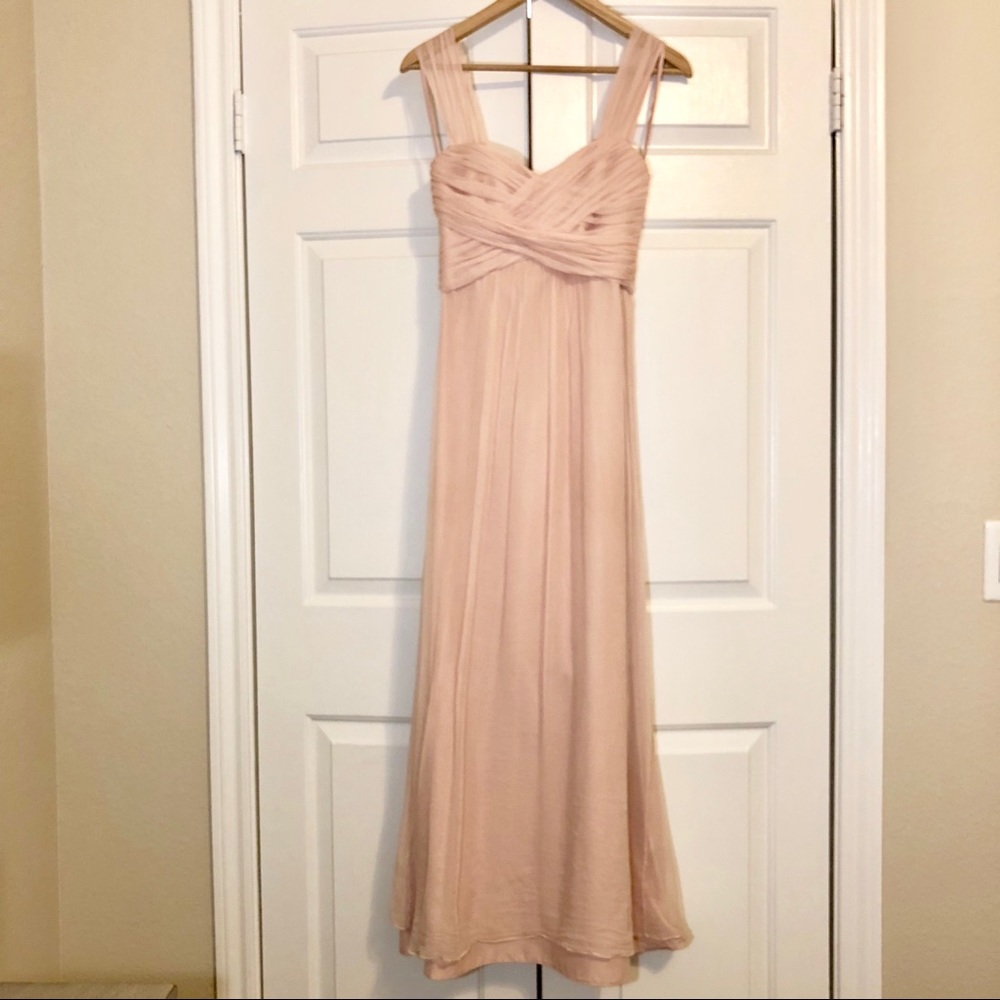 Amsale Silk Chiffon Gown
